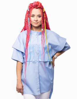 Жіноча Сорочка Secret Power. Колір світло-блакитний. .