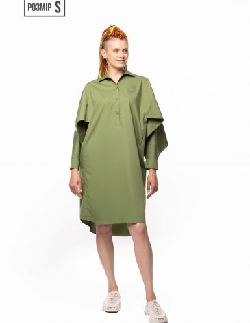 Women Dress Mavka. Color green. .