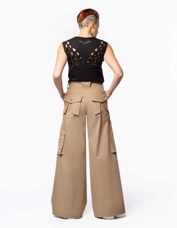 Wide Leg Pants Blast. Color sand. 2.