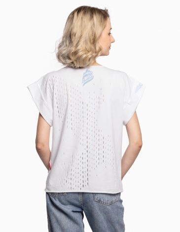 Women's T-Shirt Rpv Shark. Color white. .