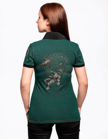 Women’s Polo 43 Cc. Color dark green. .