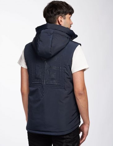 Men's Sleeveless Jacket Ua Army Aviation. Color dark blue. .