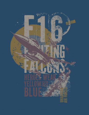 Жіноча Футболка Fighting Falcon. Колір денім. .
