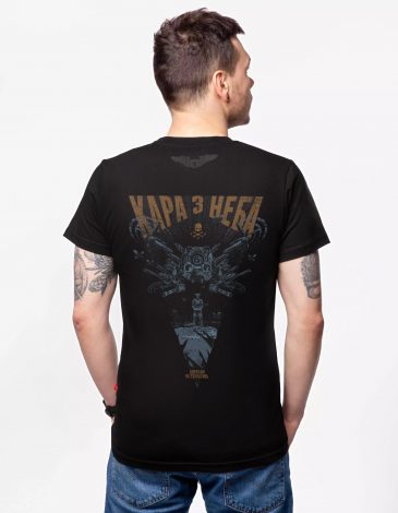Men's T-Shirt Vengeance From The Sky. Color black. .