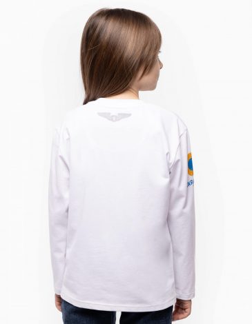 Kids Long-Sleeve Ua Sky Aces. Color white. .