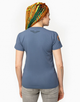 Women's T-Shirt Storm. Color denim. .