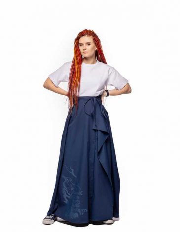 Women's Skirt River. Color dark blue. .