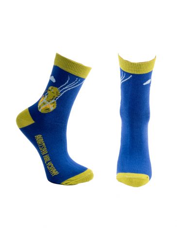 Socks Kiwi. Color navy blue. .