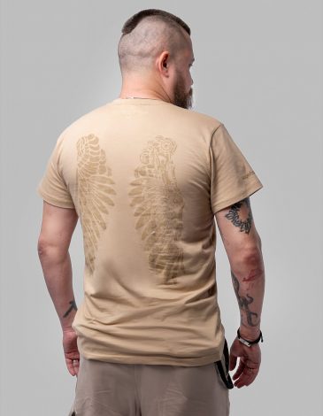 Men's T-Shirt Superhumans. Color sand. .