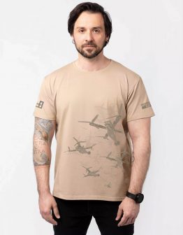 Men's T-Shirt Swarm Of Revenge 24/7. Color sand. 1.