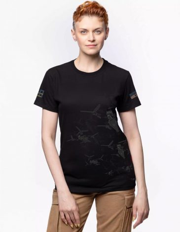 Women's T-Shirt Swarm Of Revenge 24/7. Color black. 1.