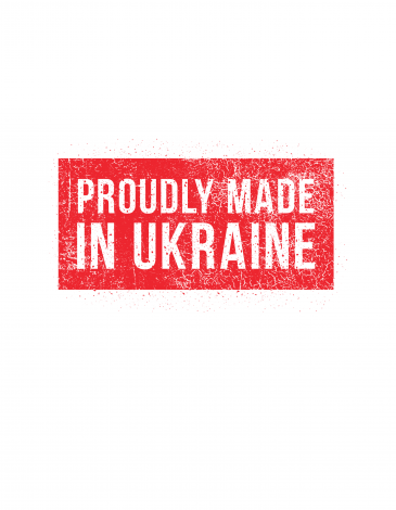 Чоловіча Футболка Proudly Made In Ukraine. Колір білий. 1.