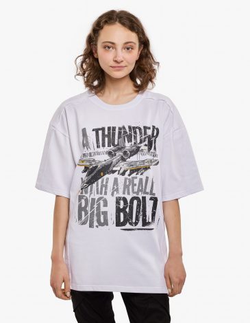 Жіноча Футболка Thunderbolt. Колір білий. .