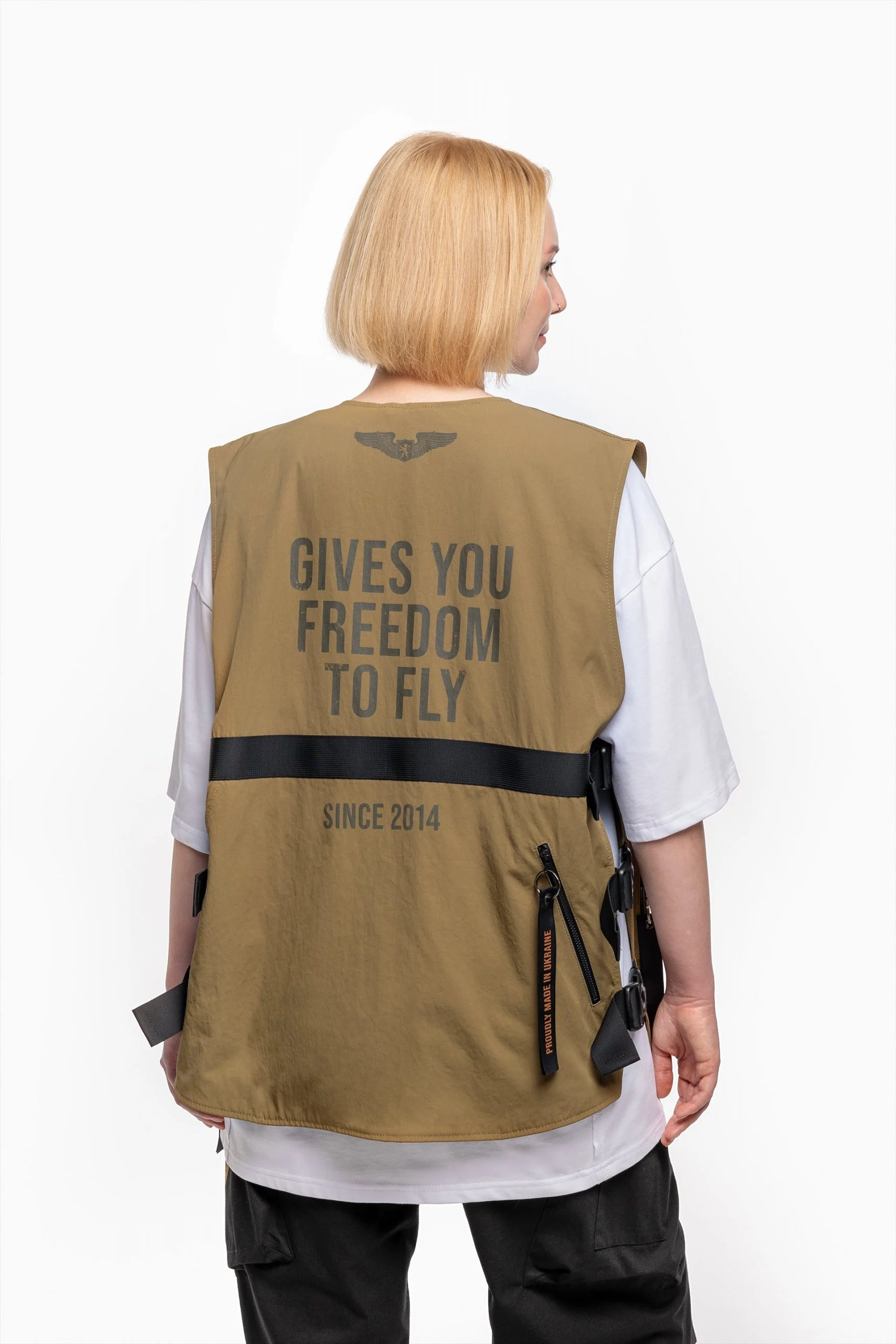 Women's sleeveless jacket FREEDOM TO FLY - buy online | Aviatsiya