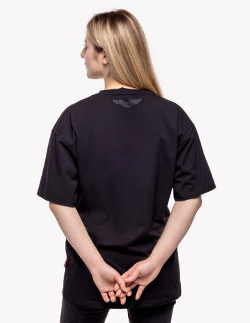 Women's T-Shirt Free Wings. Color black. .