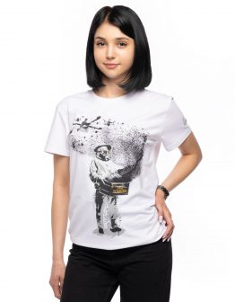 Women's T-Shirt Swarm Of Revenge 3.0. Color white. .