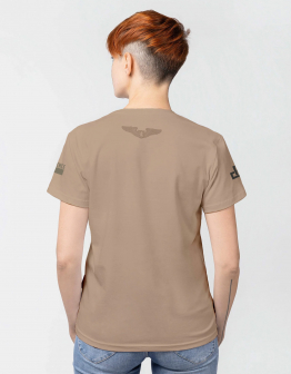 Women's T-Shirt Swarm Of Revenge 3.0. Color sand. 1.
