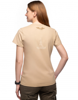 Жіноча Футболка Su-24. Рондель. Колір пісочний. .
