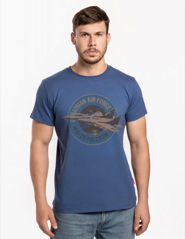 Podkoszulka Męska Mig-29. Rondel. Kolor denim. .