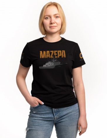 Women's T-Shirt Mazepa. Color black. .
