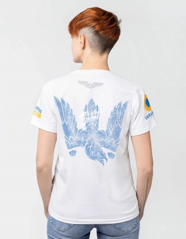 Жіноча Футболка 40 Бригада. Колір білий. .