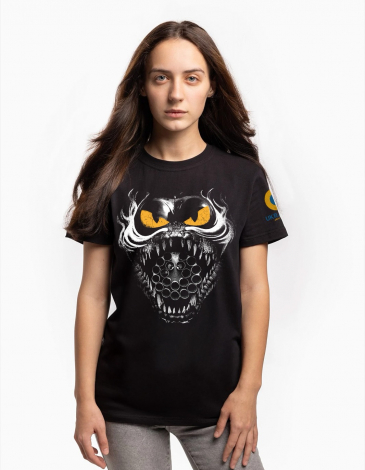 Women's T-Shirt Fury. Color black. .