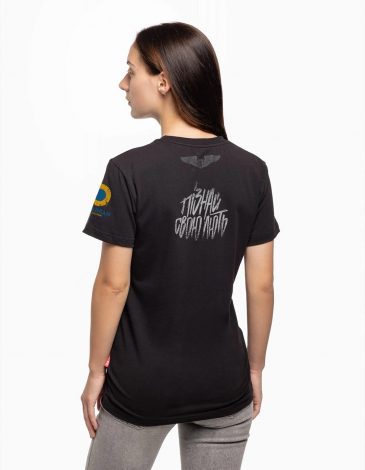 Women's T-Shirt Fury. Color black. .