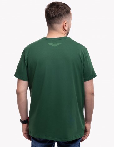 Men's T-Shirt Marmarosy. Color emerald. .