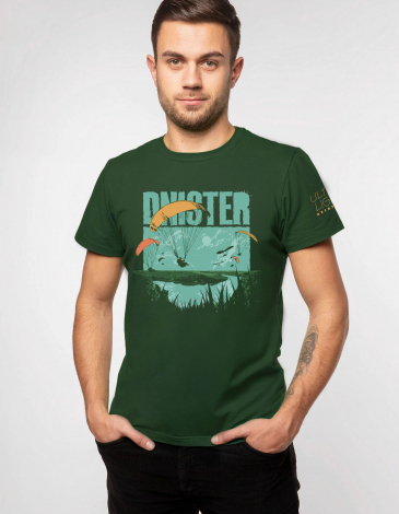 Men's T-Shirt Dnister. Color смарагдовий. .