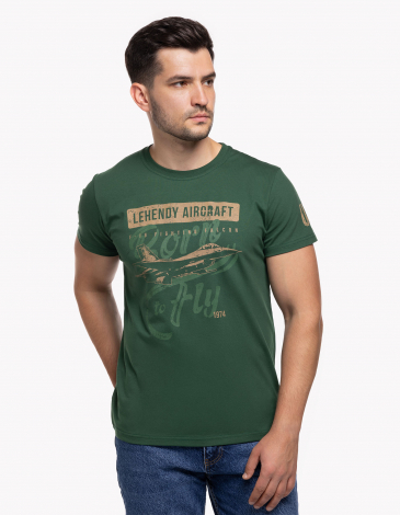 Podkoszulka Męska F-16 Lehendy Aircraft. Kolor смарагдовий. .
