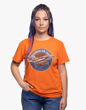 Podkoszulka Damska F-16. Rondel. Kolor pomarańczowy. .