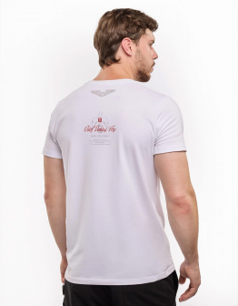 Men's T-Shirt Indian. Color white. .