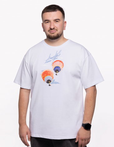 Men's T-Shirt Aeronauts. Color white. .