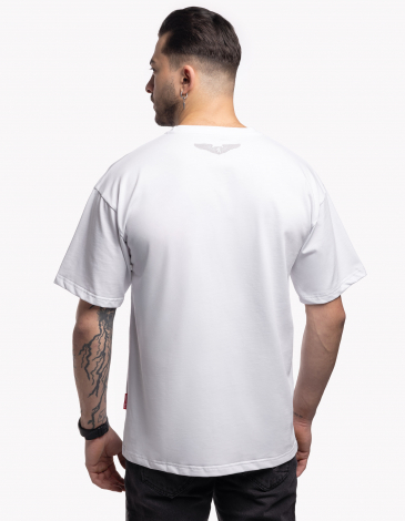 Чоловіча Футболка Повітроплавці. Колір білий. .