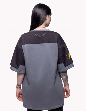 Women's T-Shirt Rebelia. Color gray. .