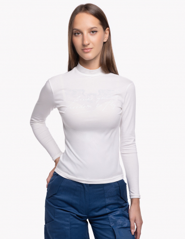 Turtleneck Wings. Color off-white. .