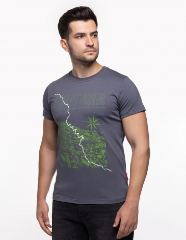 Men's T-Shirt Horhany. Color gray. .