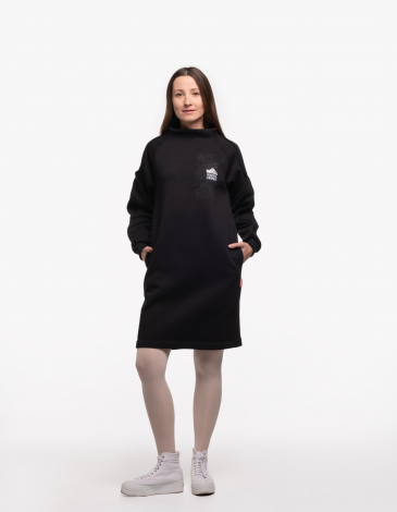 Women Dress Beautiful Carpaty. Color black. .