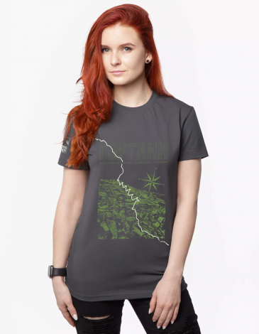 Жіноча Футболка Горгани. Колір сірий. .