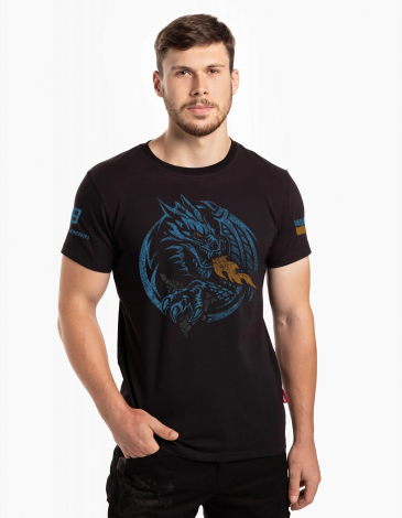 Чоловіча Футболка Єдинозвір. Колір чорний. .