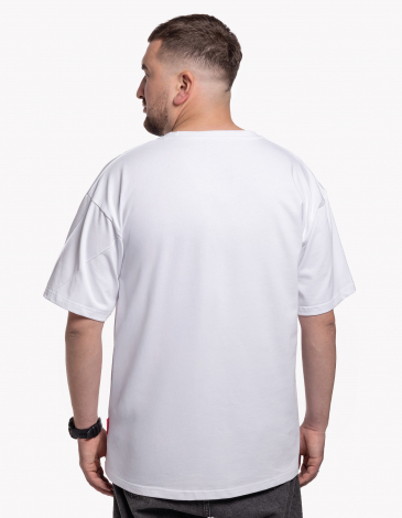 Чоловіча Футболка Креслюнок. Колір білий. .