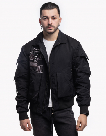 Męska Kurtka Bomberka Smok. Kolor czarny. .