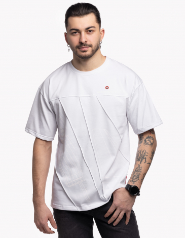 Men's T-Shirt Blueprint. Color white. .