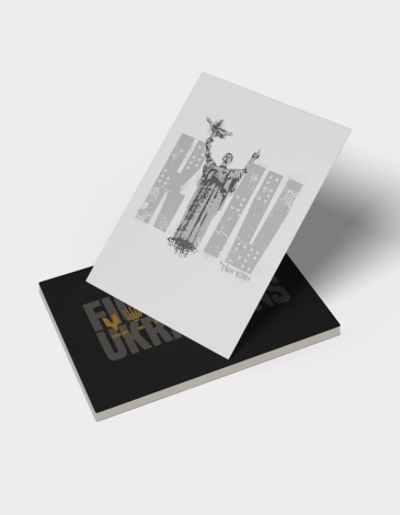 Postcard Kyiv. Color white. .