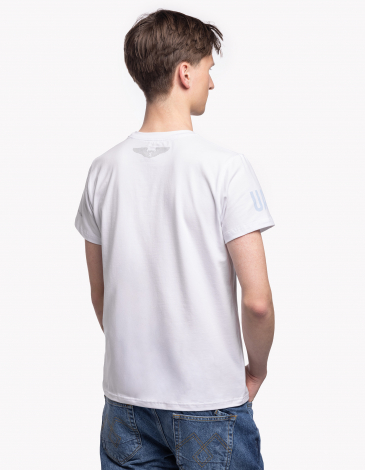 Men's T-Shirt Dream. Wings. Freedom. Color white. .