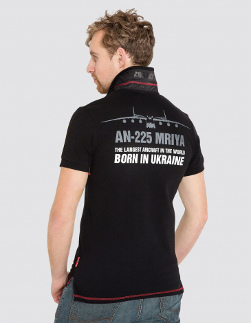 Męska Koszulka Polo Mriya. Kolor czarny. 1.