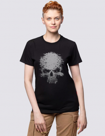 Women's T-Shirt Reckless And Brave. Color black. .