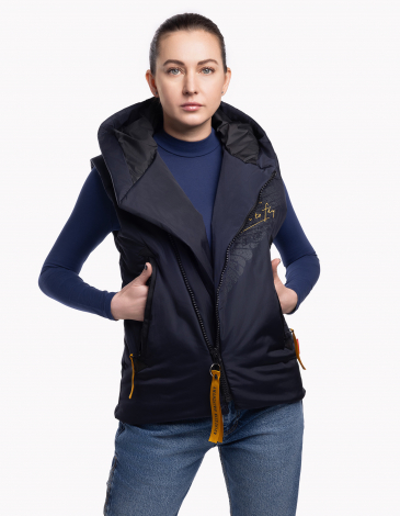 Жіноча Безрукавка Proudly Made In Ukraine. Колір темно-синій. .