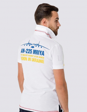 Męska Koszulka Polo Mriya. Kolor biały. .