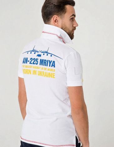 Чоловіче Поло Мрія. Колір білий. .